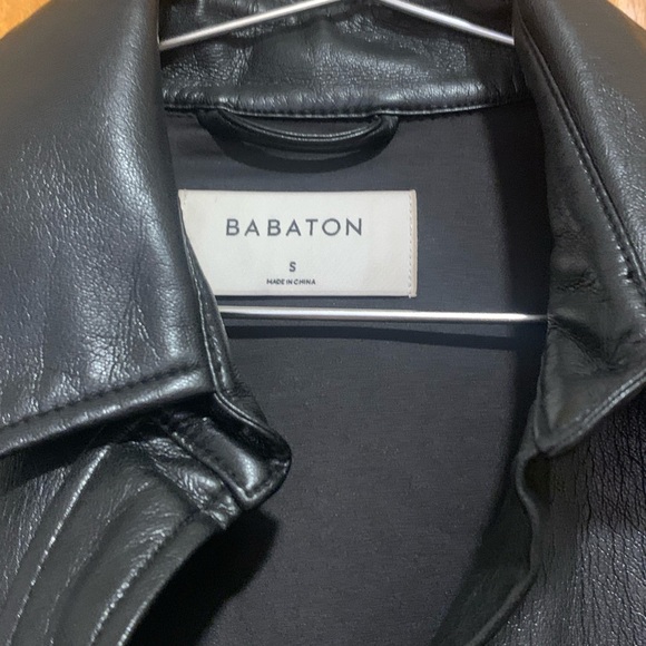 Aritzia Babaton Faux Leather Over Shirt - Picture 3 of 6